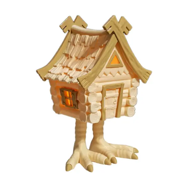 Дом Бабы-Яги Дома Бабы-Яги со свечой внутри