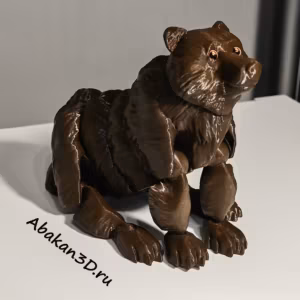 Подвижный медведь сидя Подвижный медведь сидя